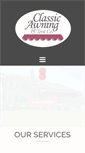 Mobile Screenshot of classicawnings.com