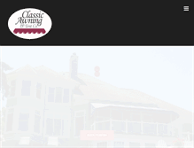 Tablet Screenshot of classicawnings.com